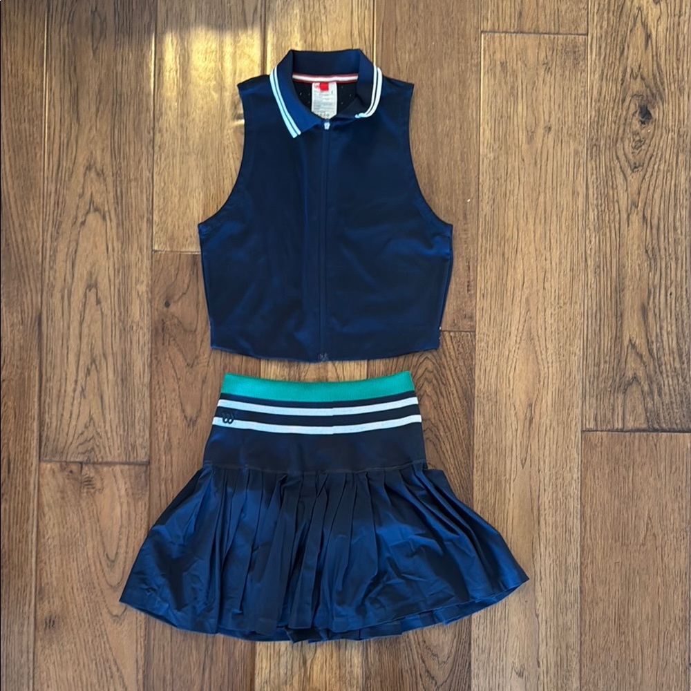 Wilson Navy Blue Tennis Pickleball Golf Set Outfit